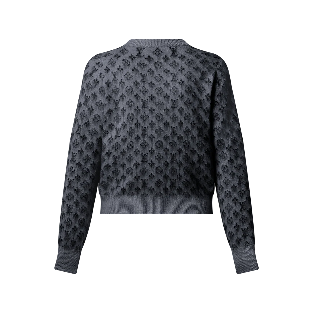 Brushed Monogram Cardigan