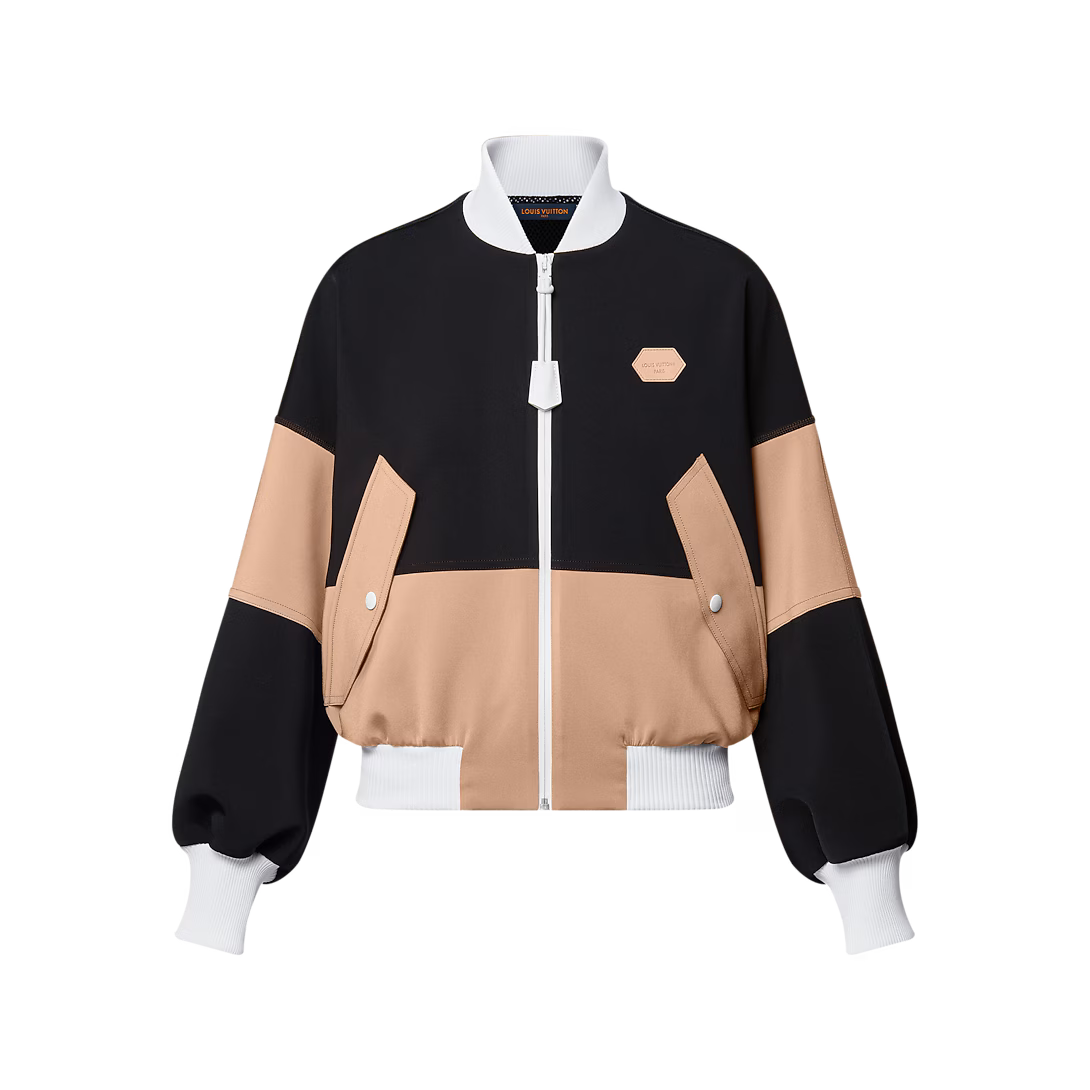 Color-Blocked Bomber Jacket