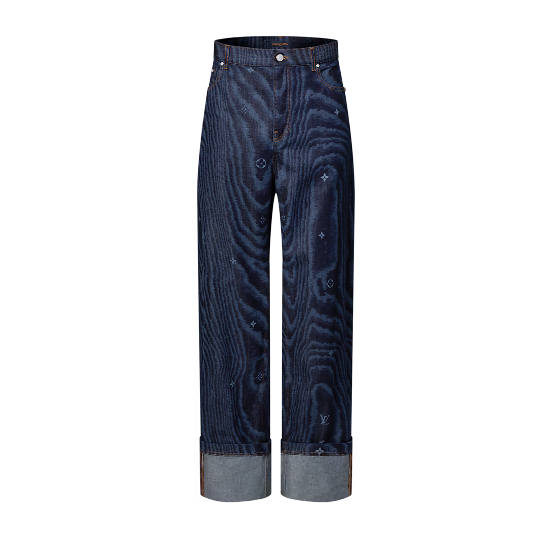 Cuffed Denim Skate Pants
