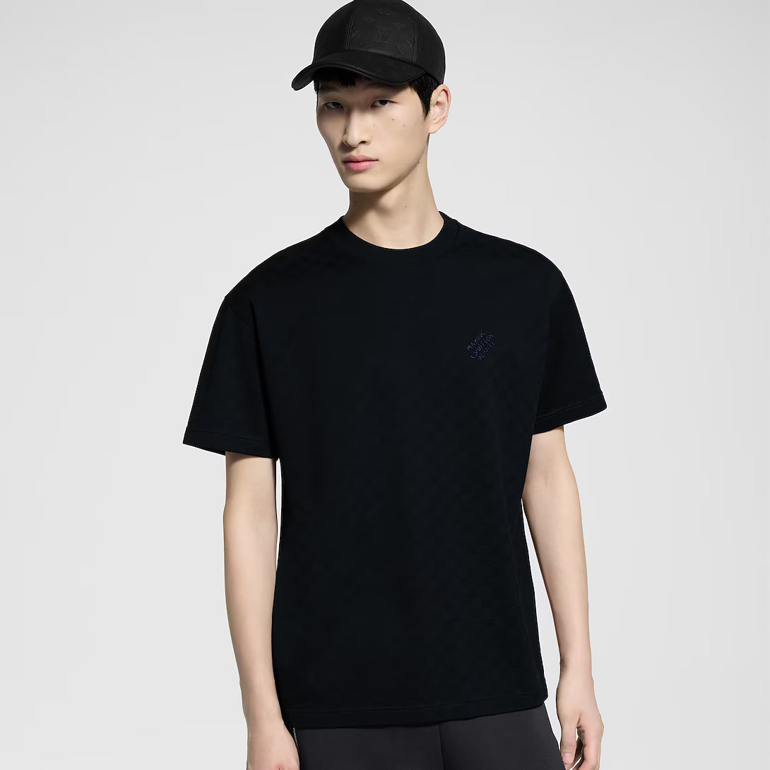 Damier Cotton Pique T-Shirt