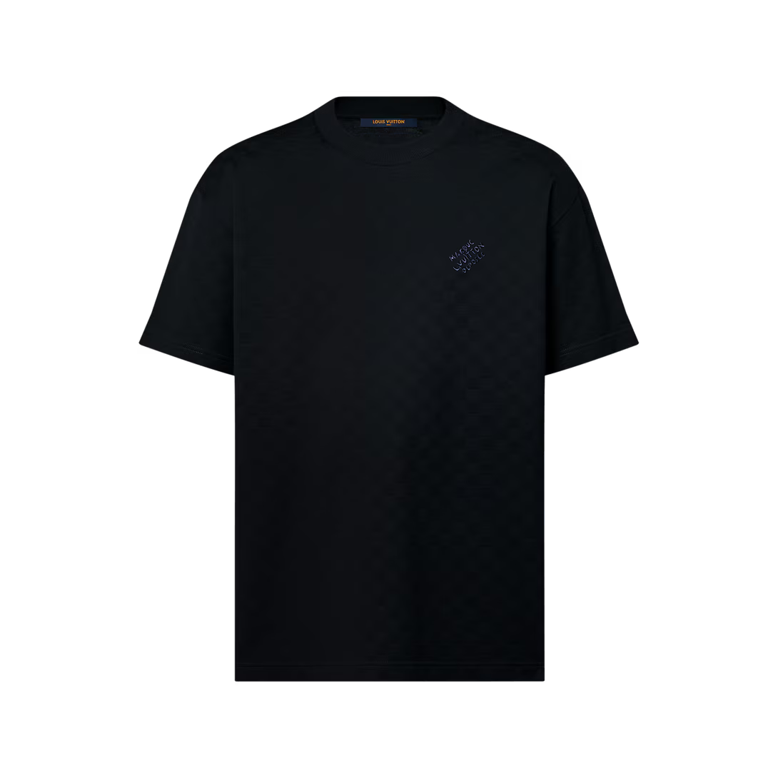 Damier Cotton Pique T-Shirt