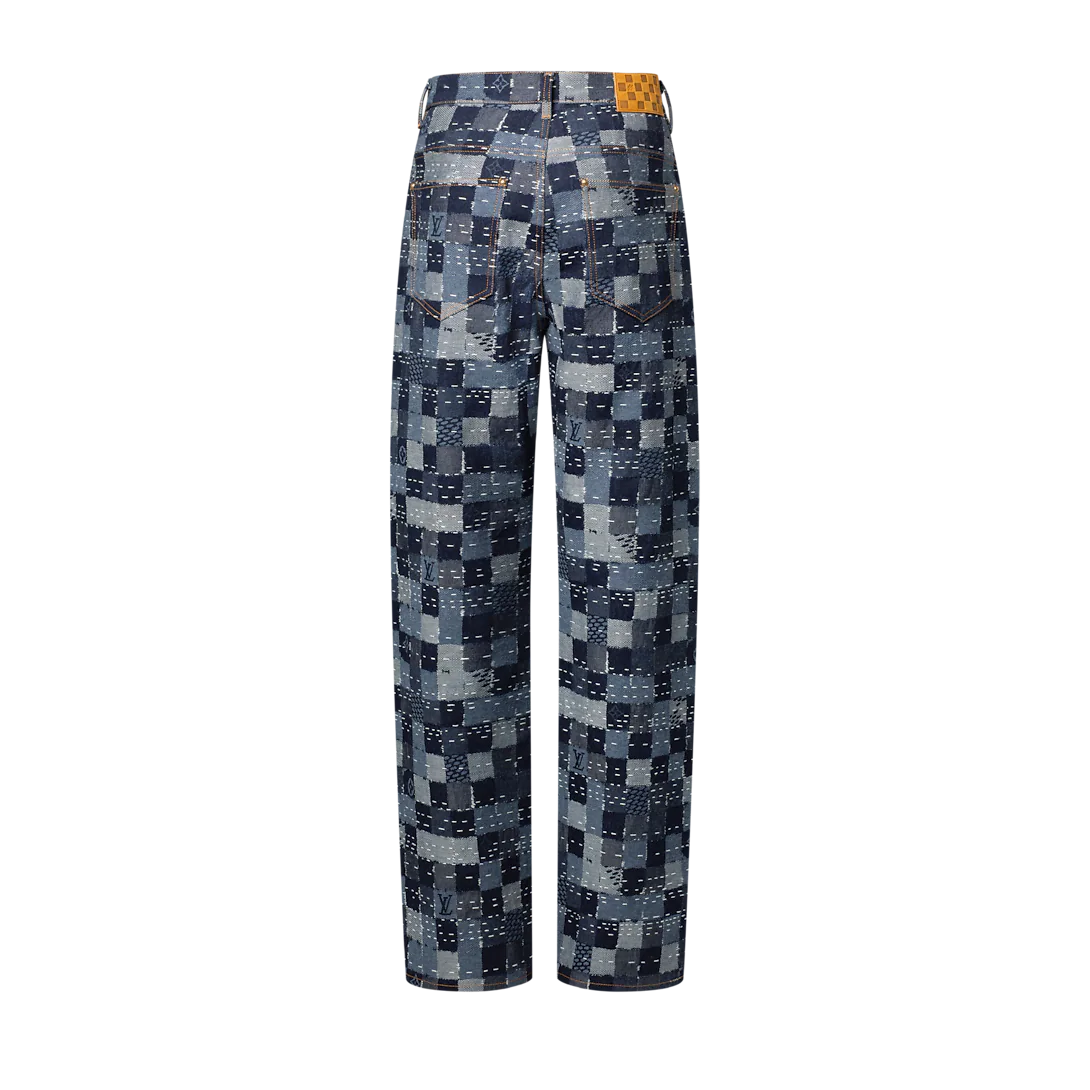 Damier Denim Skate Pants