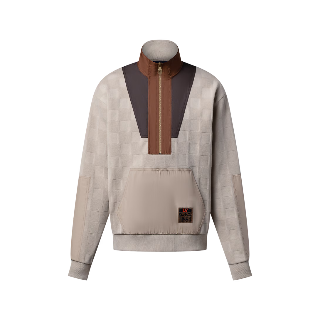 Damier Hybrid Half-Zip Workwear Pullover