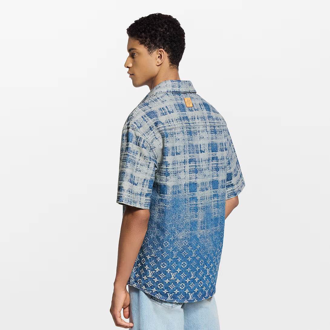 Denim Short-Sleeved Shirt