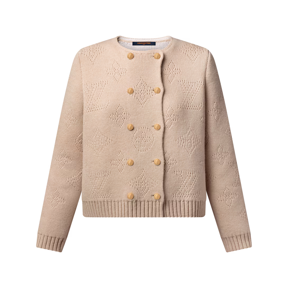 Double-Breasted Mahina Knit Cardigan