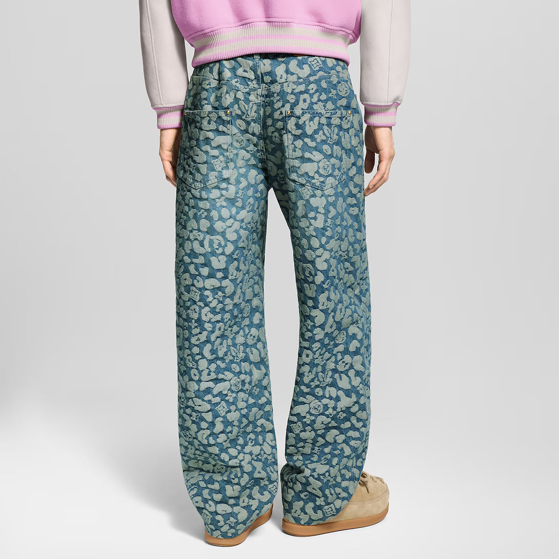 Jacquard Workwear Denim Pants