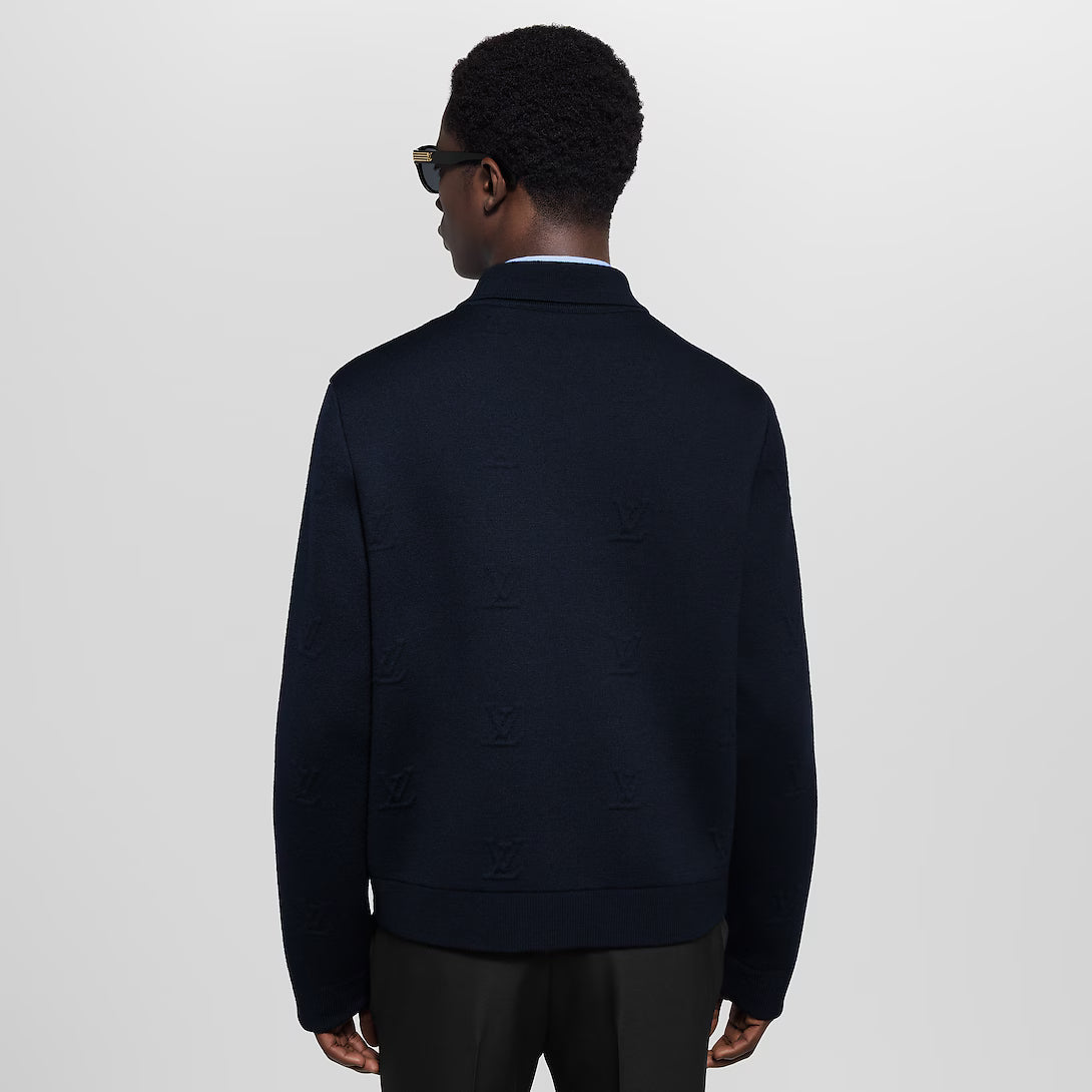 Blason Embossed Zipped Blouson