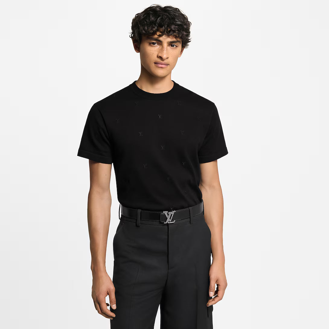 Blason Embroidered Short-Sleeved Crewneck