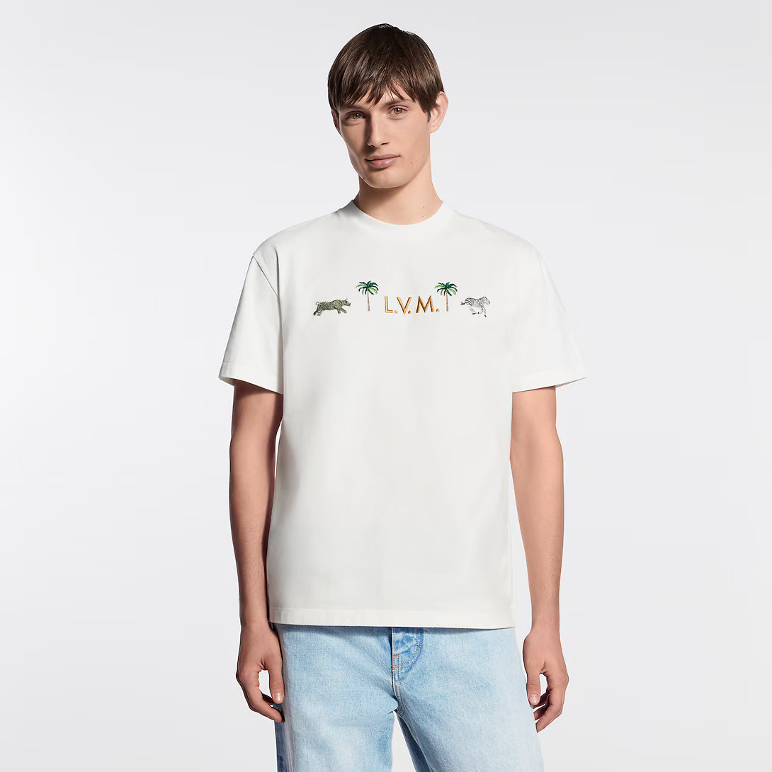 x The Darjeeling Limited Embroidered Short-Sleeved Crewneck