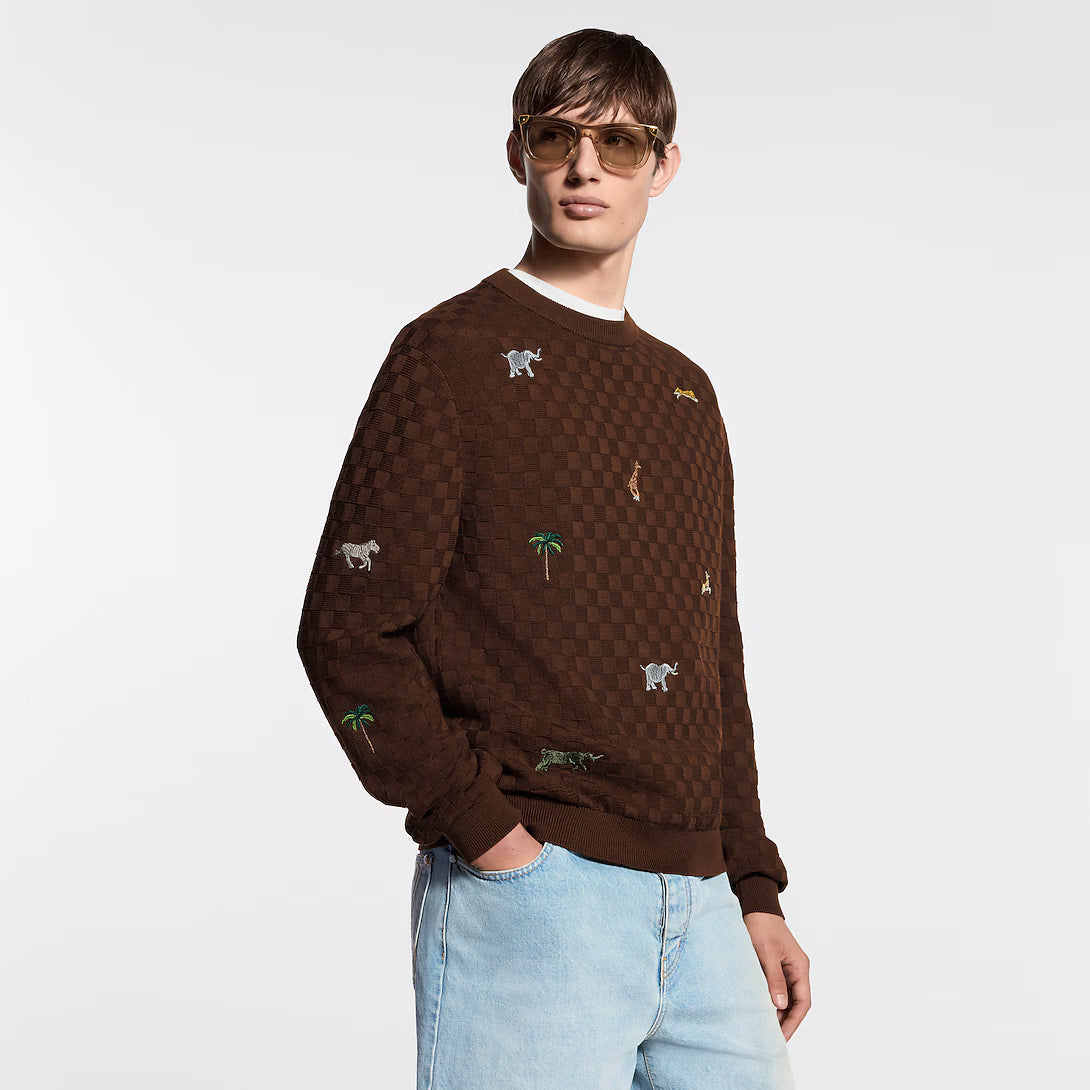 x The The Darjeeling Limited Embroidered Long-Sleeved Crewneck