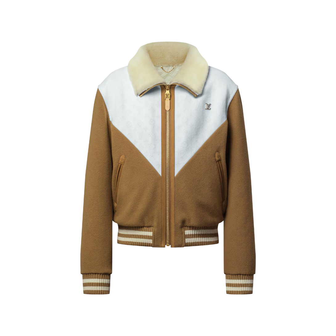 Monogram Blouson With Shearling Collar