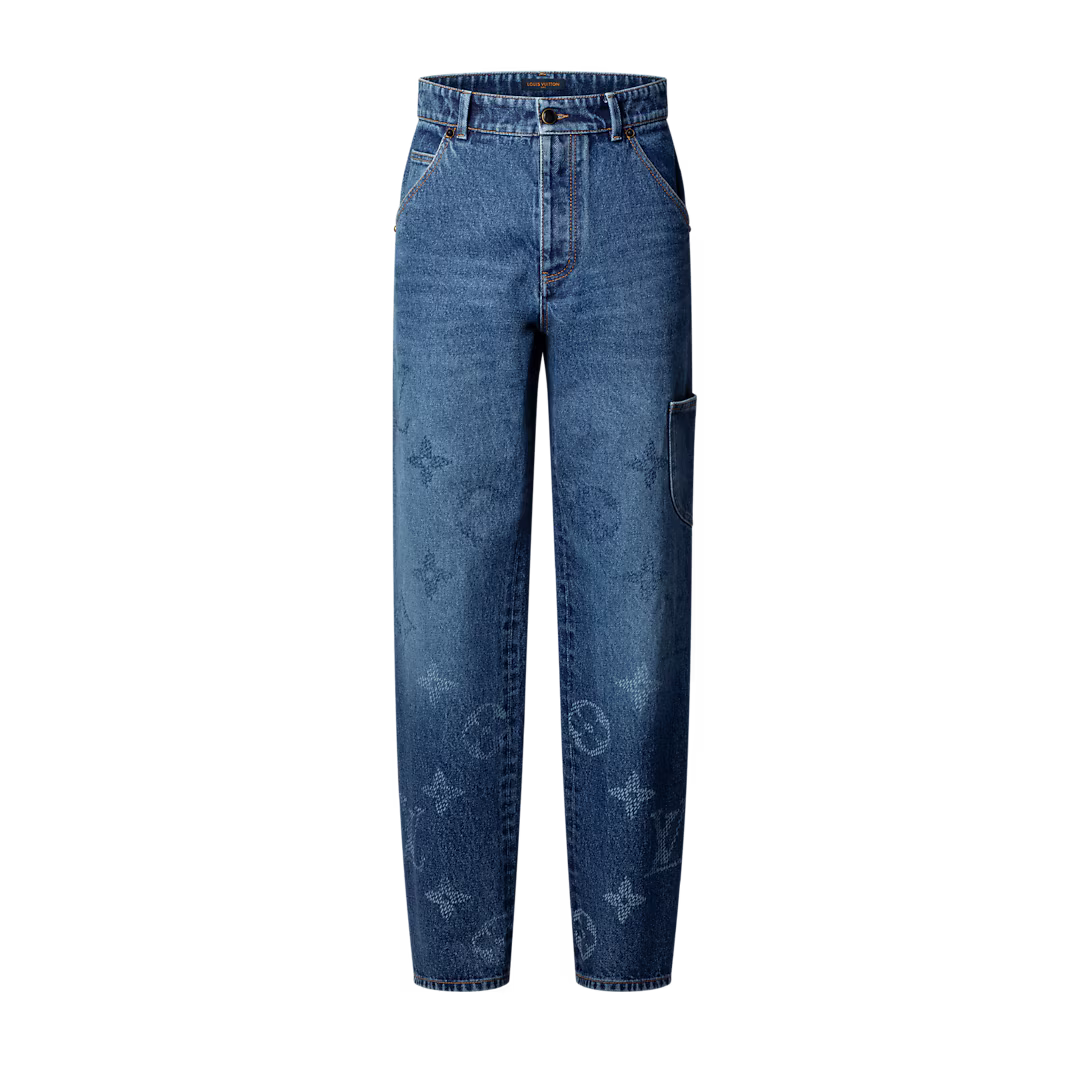 Monogram Denim Workwear Pants