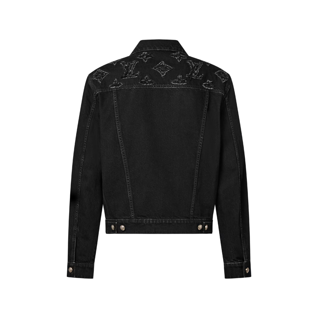 Monogram Destroy Denim Trucker Jacket