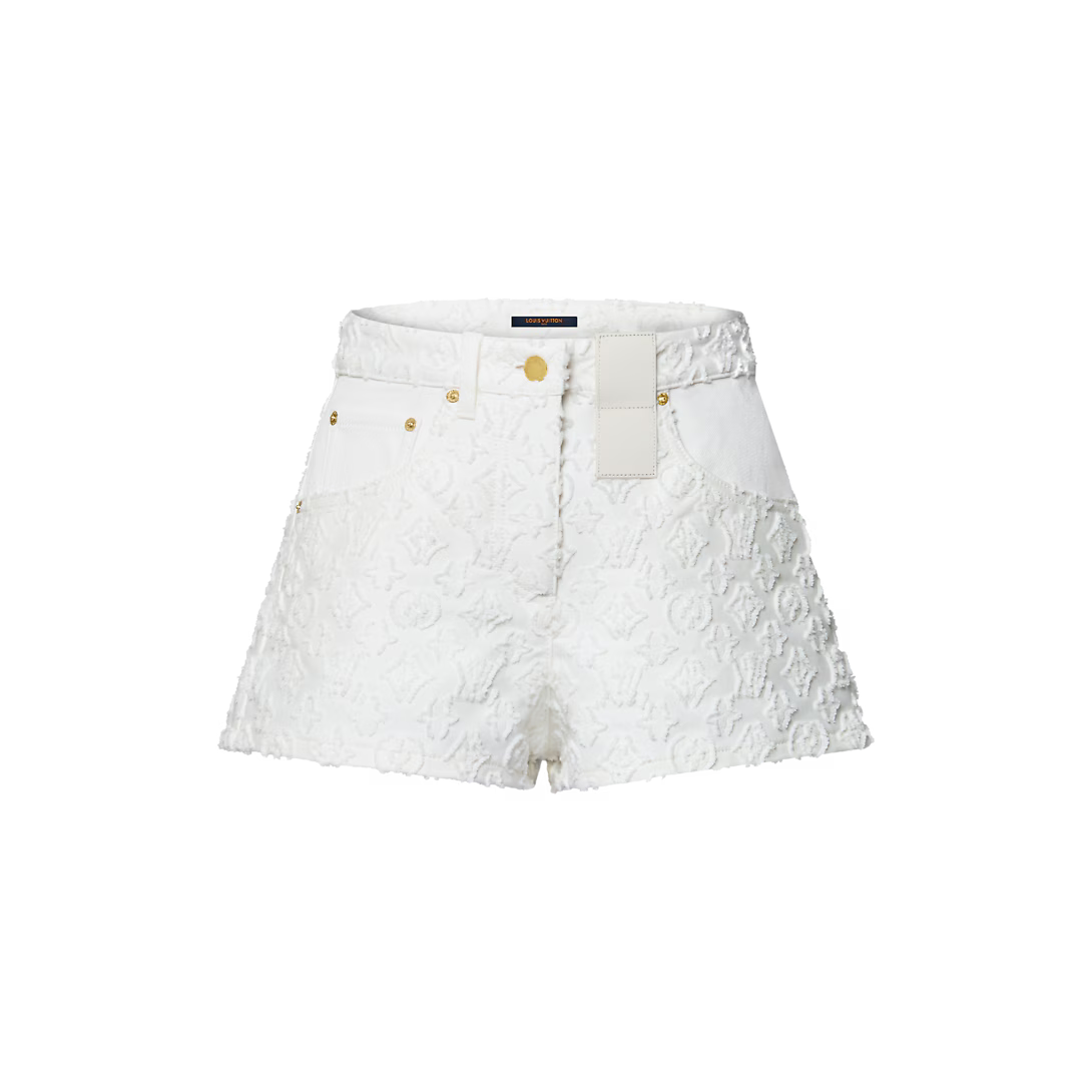 Monogram Fil Coupé Denim Shorts