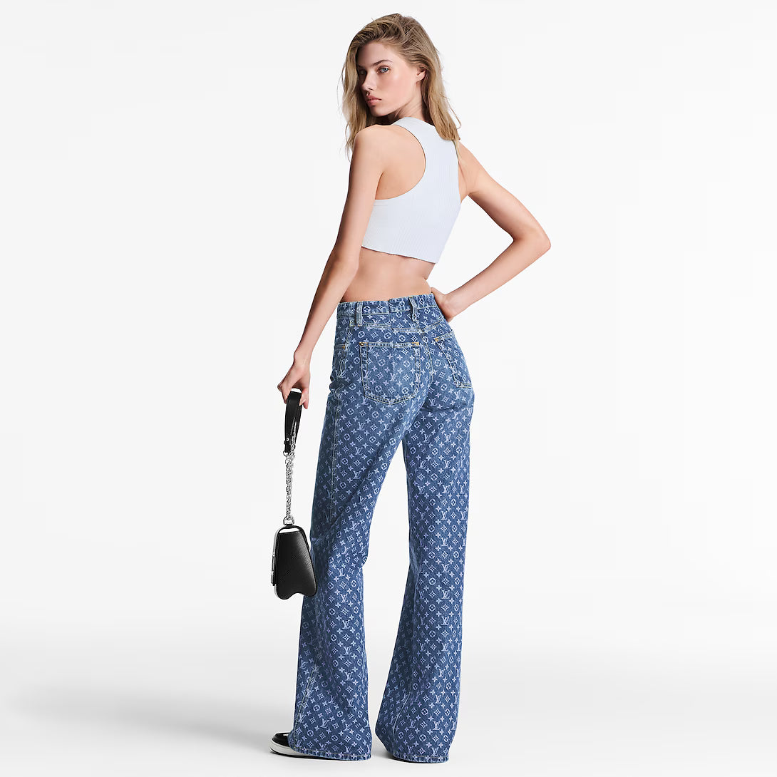 Monogram Flared Jeans