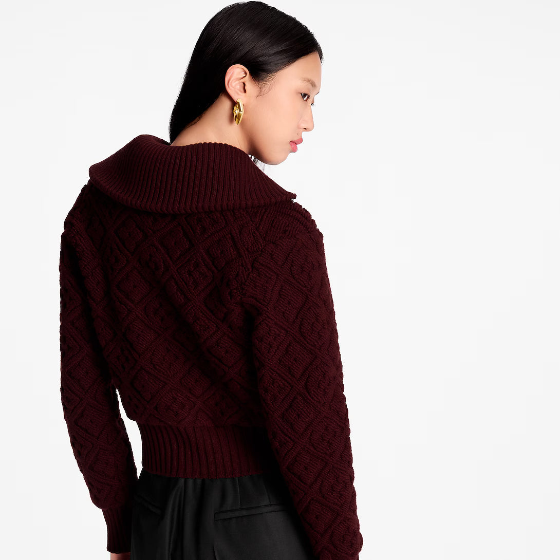 Monogram Flower Toweling Zip-Up Jacket