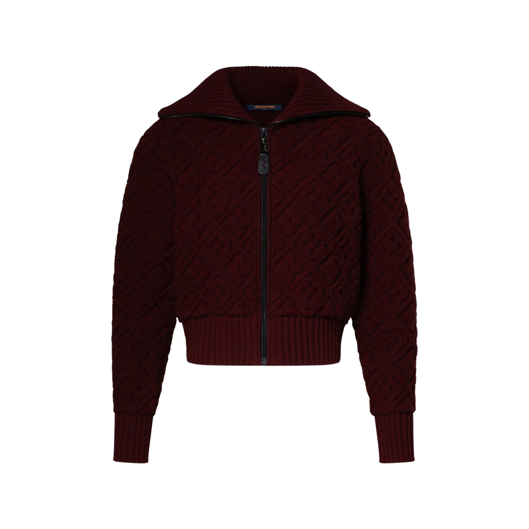 Monogram Flower Toweling Zip-Up Jacket