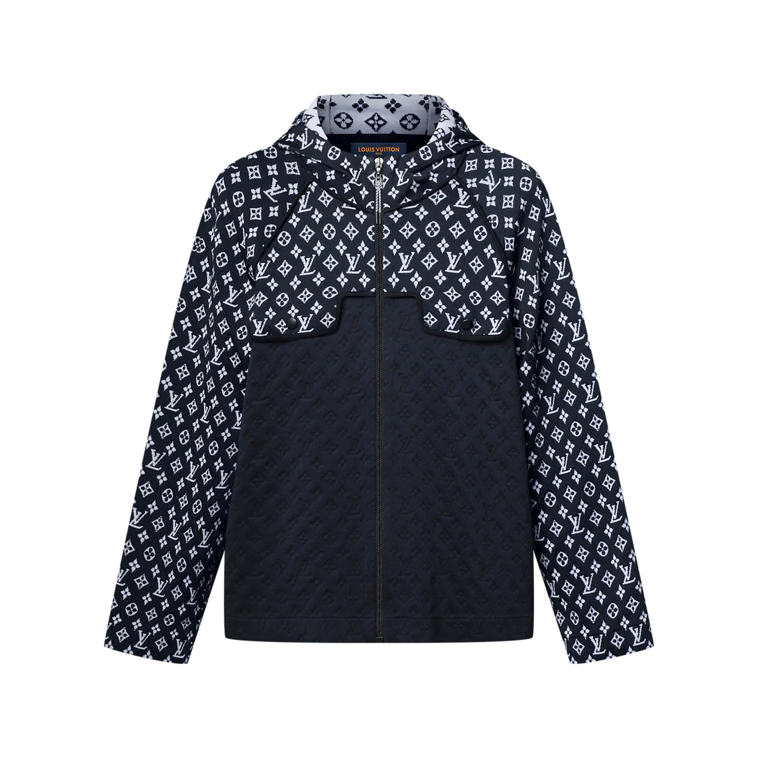 Monogram Jacquard Knit Hoodie