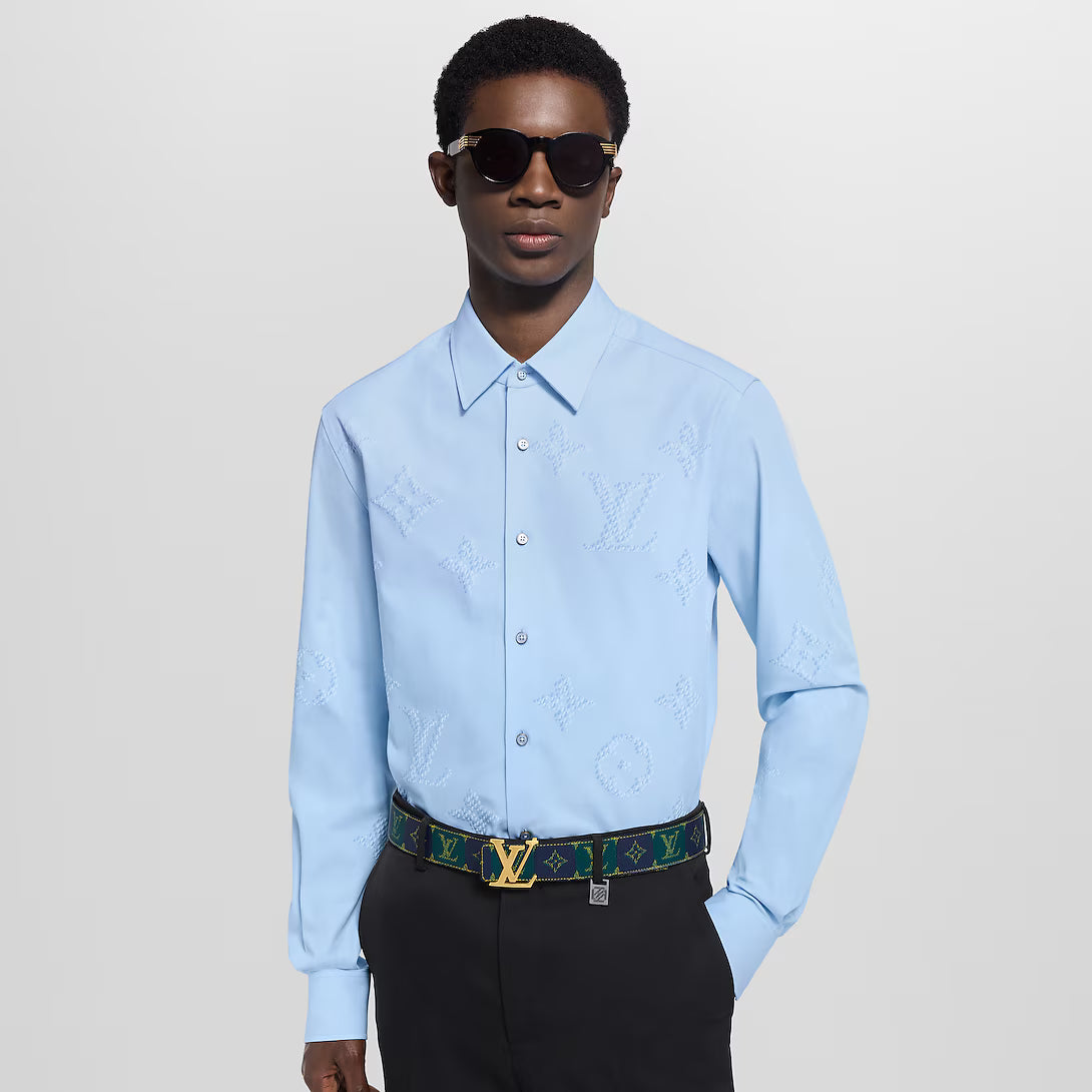 Monogram Printed Long-Sleeved Shirt