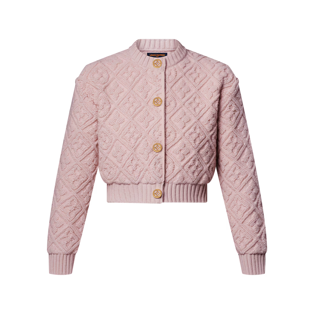 Monogram Toweling Cardigan