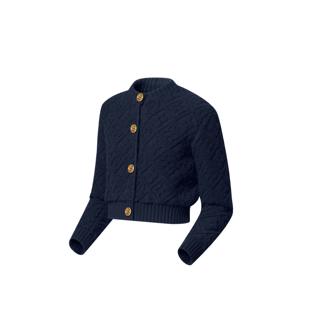 Monogram Toweling Cardigan