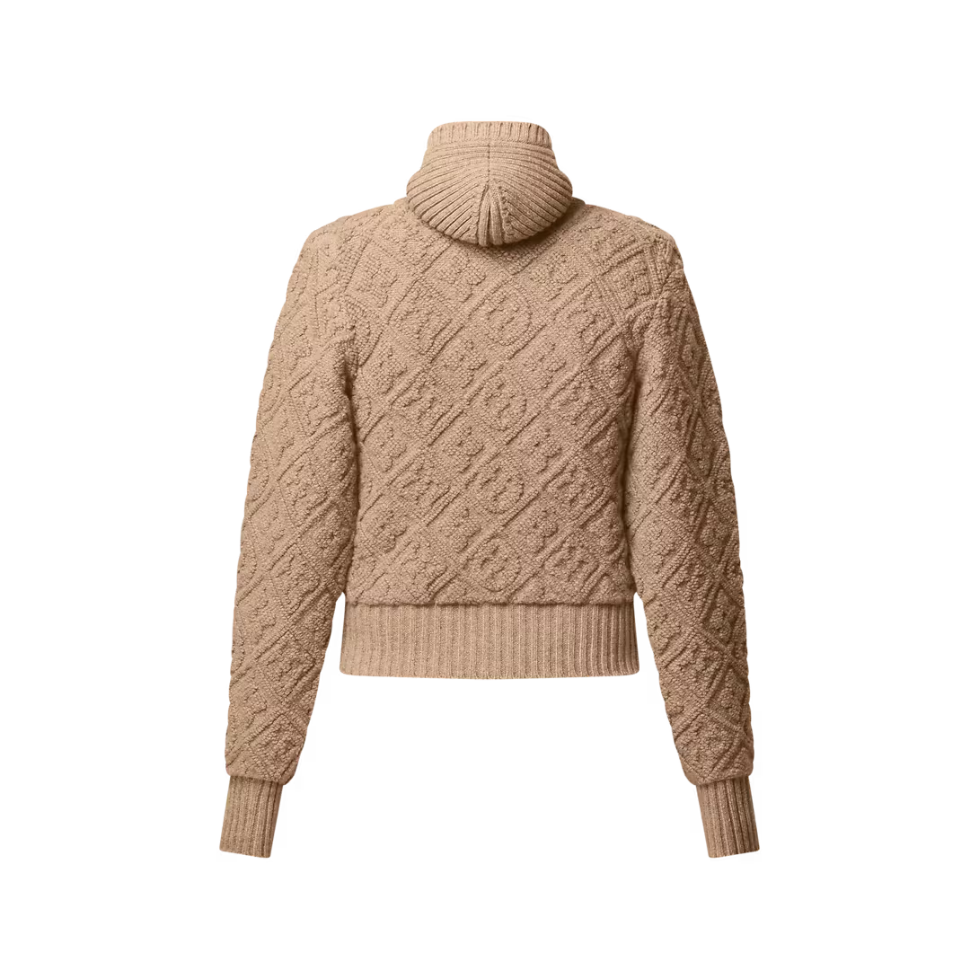 Monogram Toweling Zip-Up Hoodie