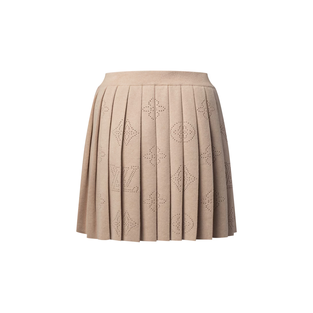 Pleated Mahina Knit Skirt