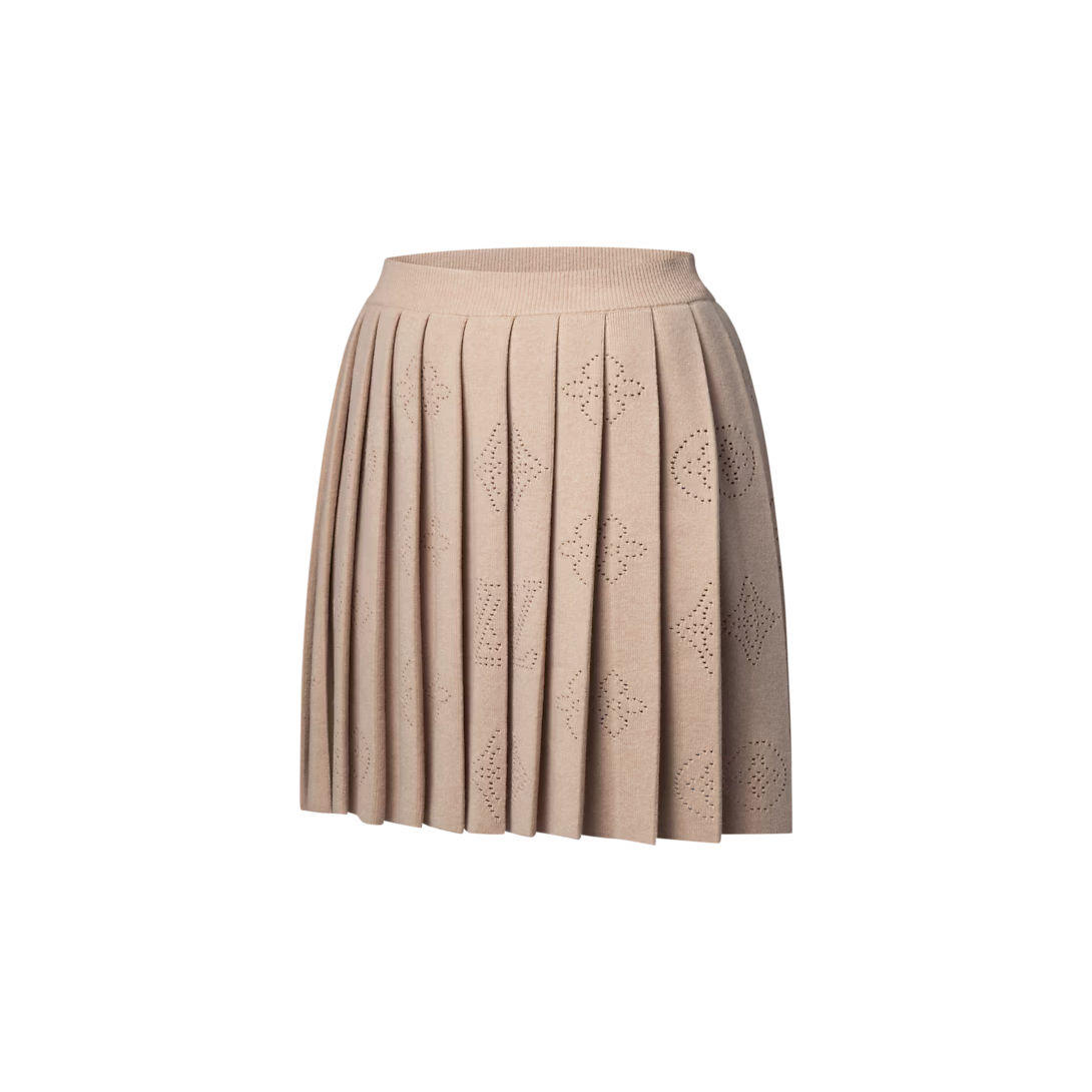 Pleated Mahina Knit Skirt
