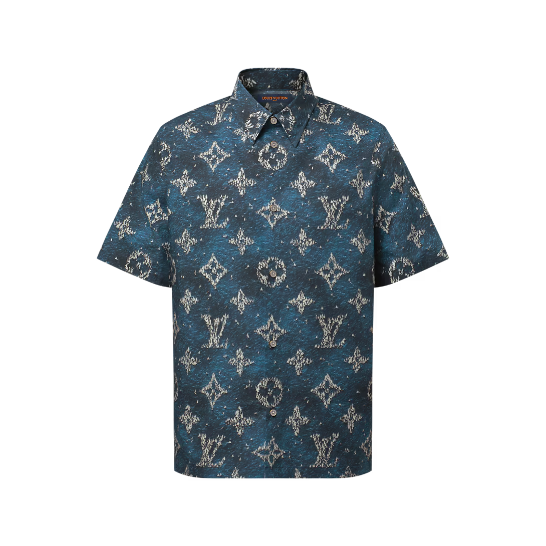 Printed Monogram Short-Sleeved Shirt