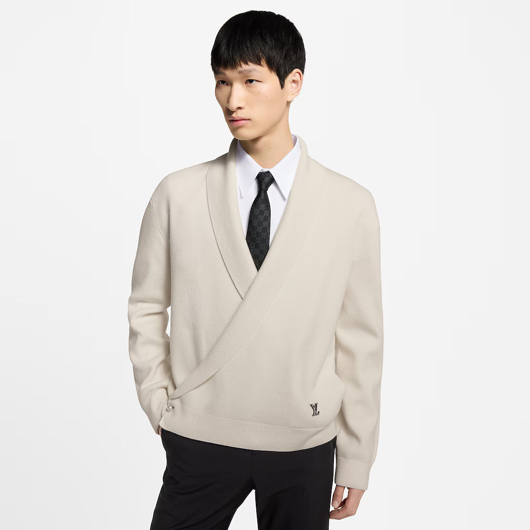 Shawl Collar Knit Jacket