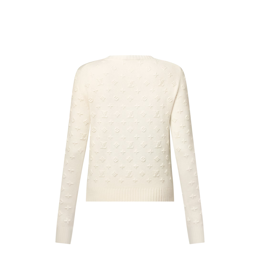 3D Monogram Knit Pullover