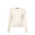 3D Monogram Knit Pullover