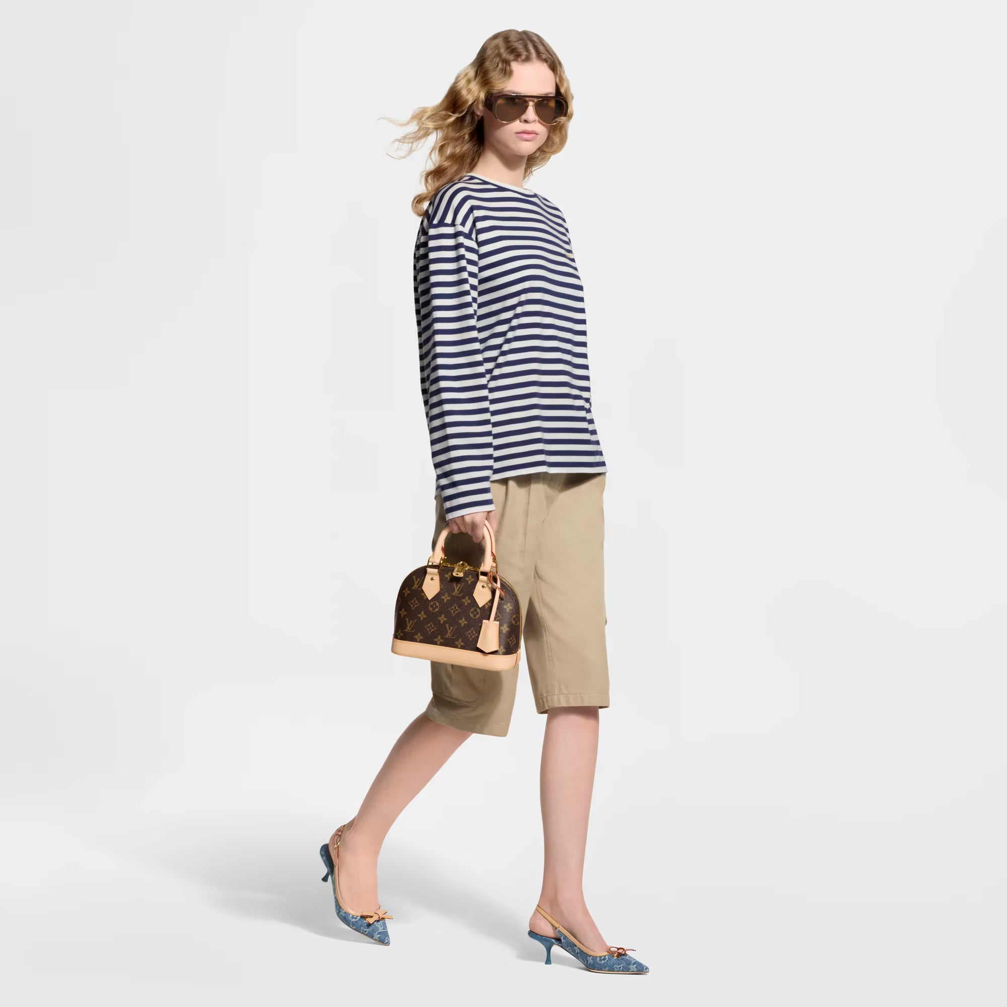 Louis Vuitton 6AM Slingback Pump - Worn view