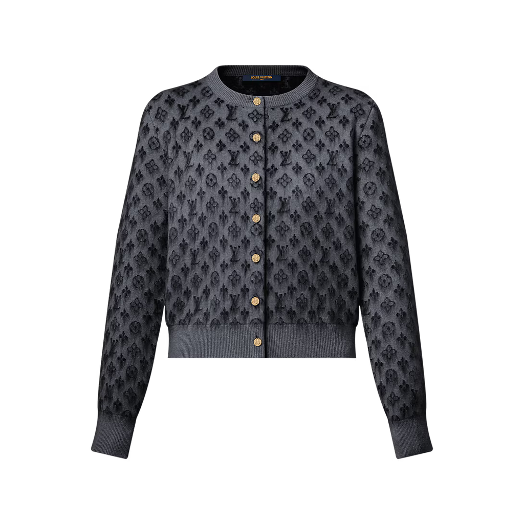 Brushed Monogram Cardigan