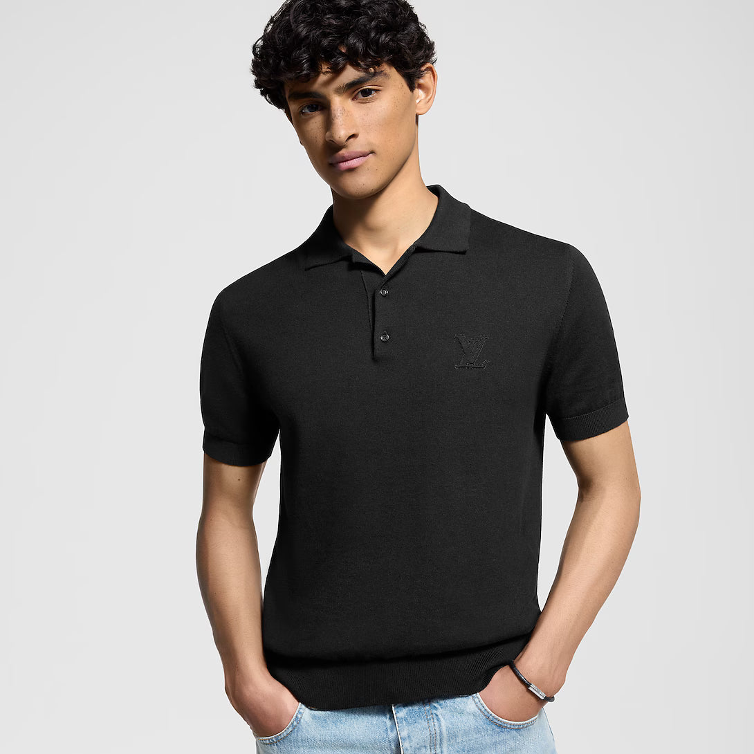 Cashmere And Cotton Blend Short-Sleeved Polo