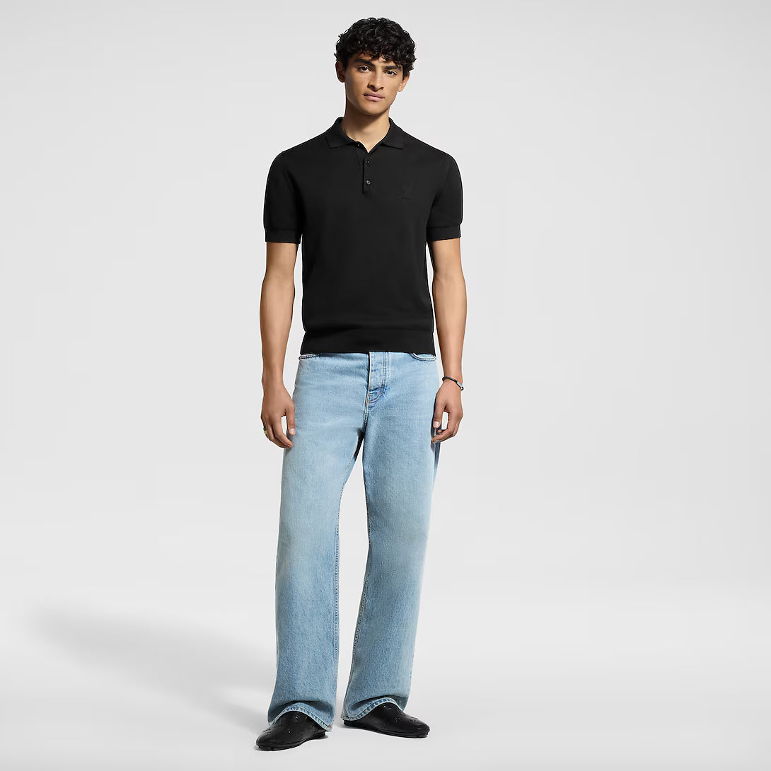 Cashmere And Cotton Blend Short-Sleeved Polo