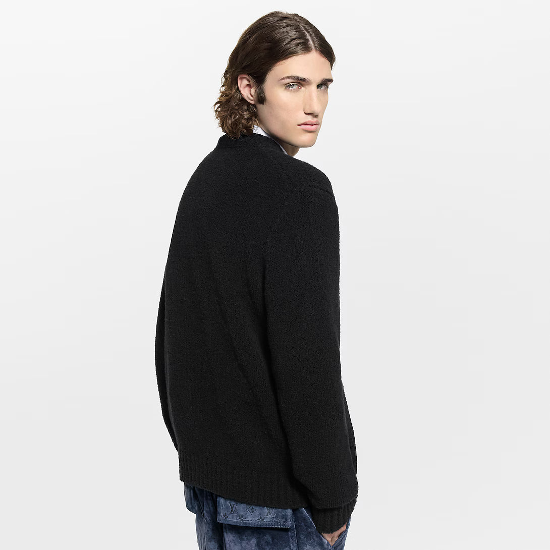 Chunky Intarsia Signature Cardigan