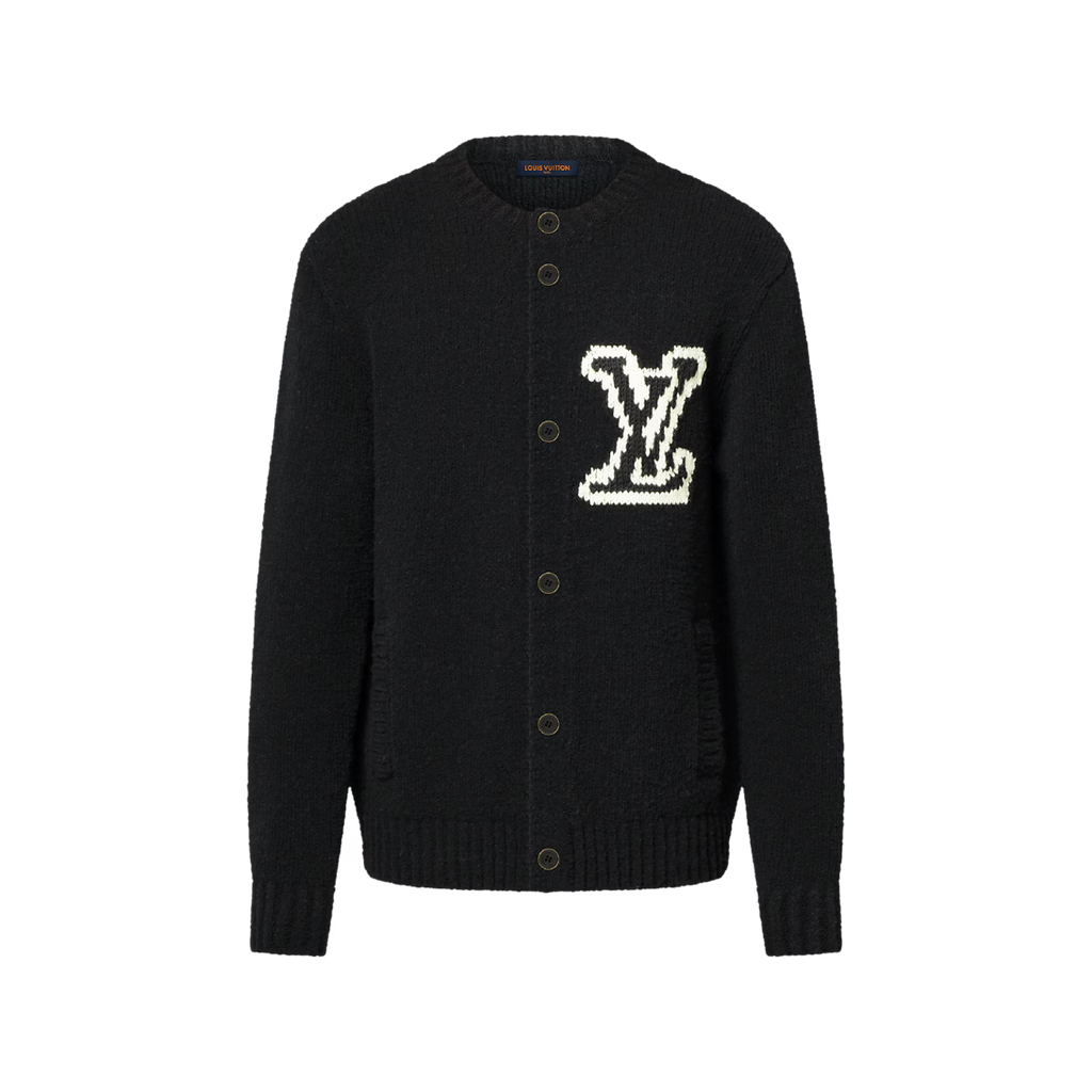 Chunky Intarsia Signature Cardigan