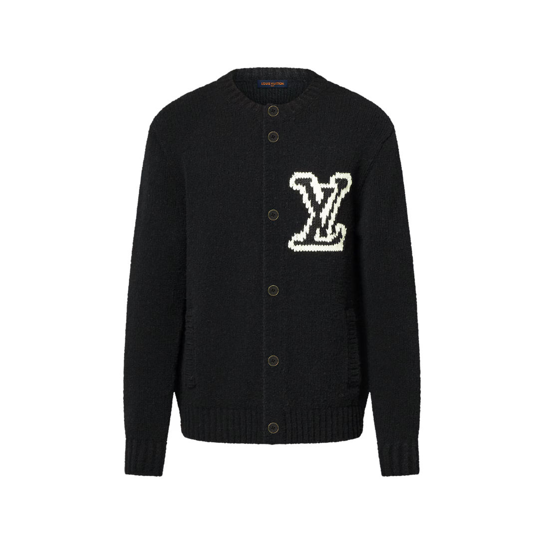 Chunky Intarsia Signature Cardigan