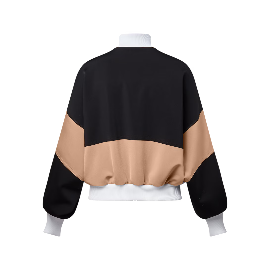 Color-Blocked Bomber Jacket