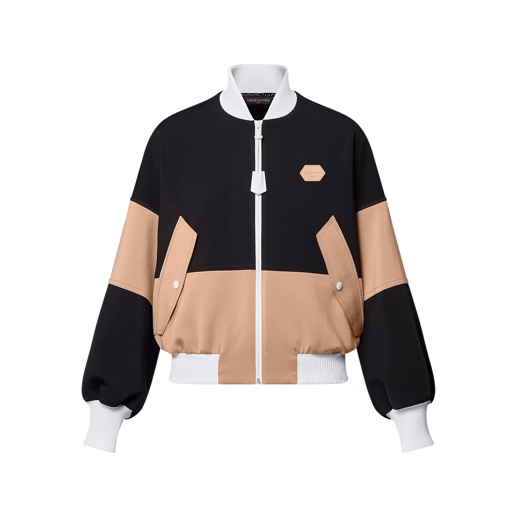 Color-Blocked Bomber Jacket