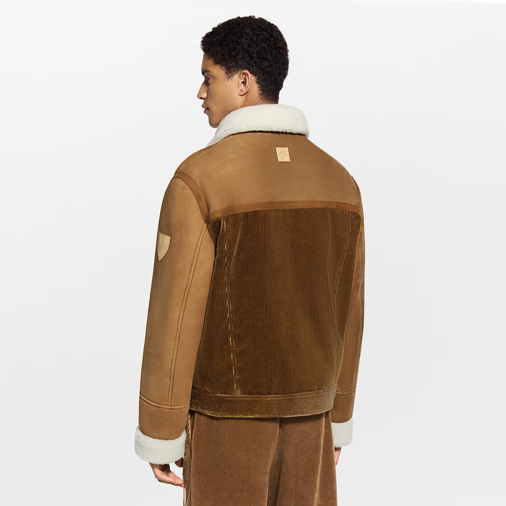 Corduroy And Shearling Mix Trucker