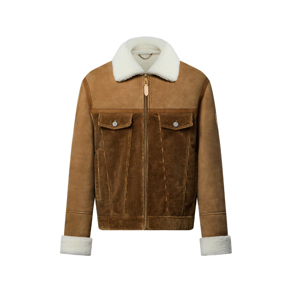 Corduroy And Shearling Mix Trucker