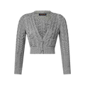 Cropped Cable Knit Cardigan