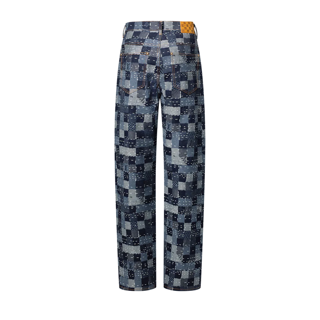 Damier Denim Skate Pants