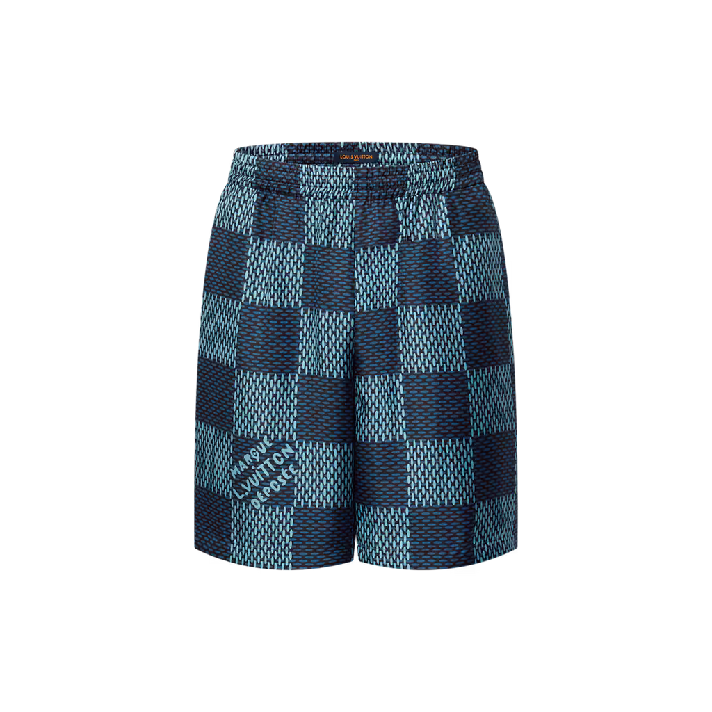 Damier Silk Shorts
