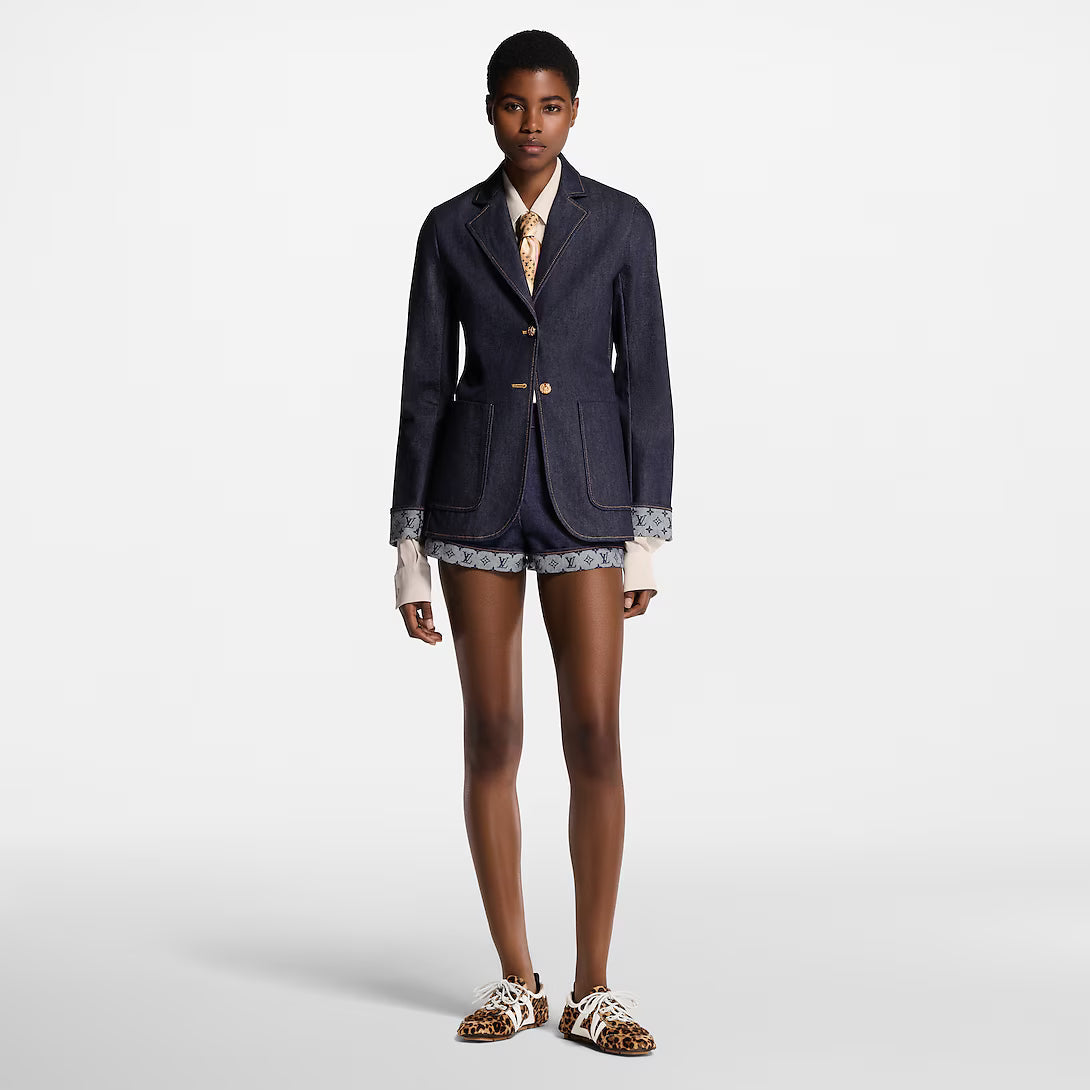 Denim Preppy Blazer