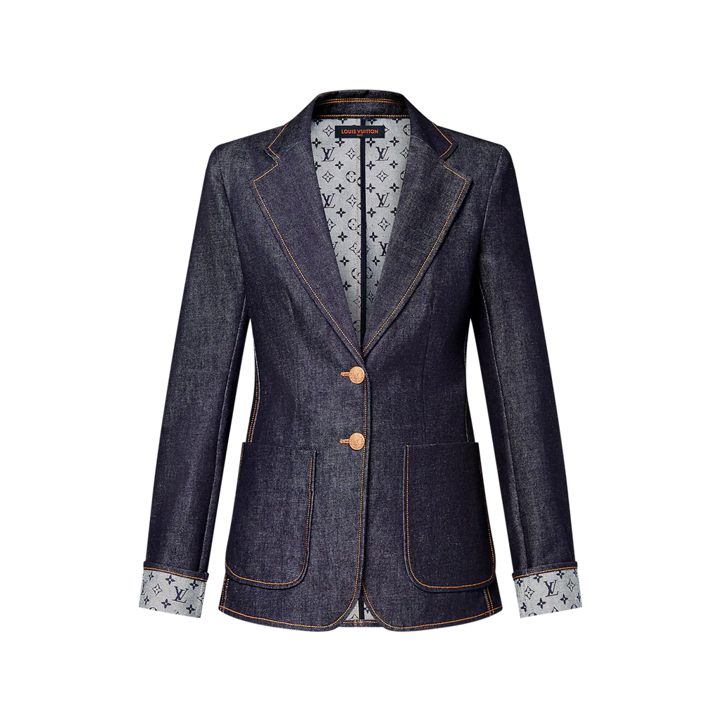 Denim Preppy Blazer