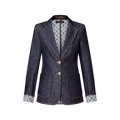 Denim Preppy Blazer