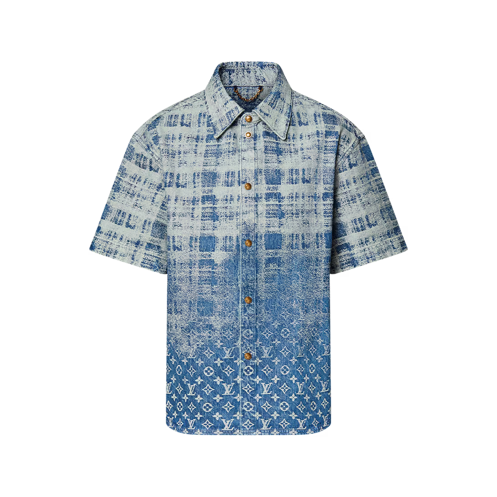 Denim Short-Sleeved Shirt
